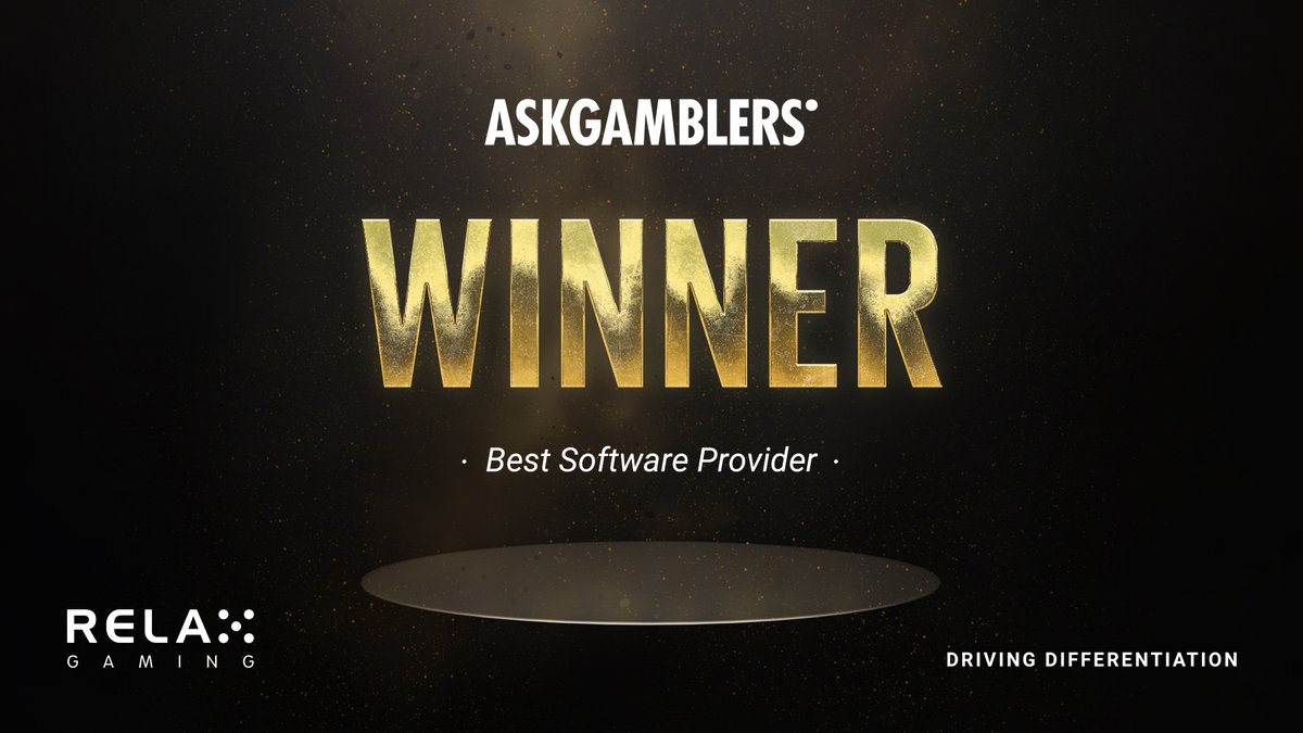 Thank you to all who voted for Relax in the lead up to the @AskGamblers Awards!&#127942;

Last night our Head of Studio Srdjan Zdravkovic collected the &#39;Best Software Provider’ award on behalf of our incredible team and we couldn’t be more grateful!

