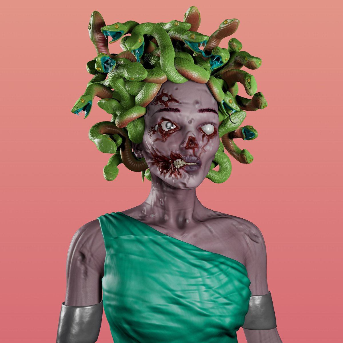 Friday? For EpicVision there are no fixed days for mint your own Medusa, run on OpenSea. 
Link in bio!💡 #nft #nftar #NFTCommumity #NFTartist #ETH #Crypto #digitalart