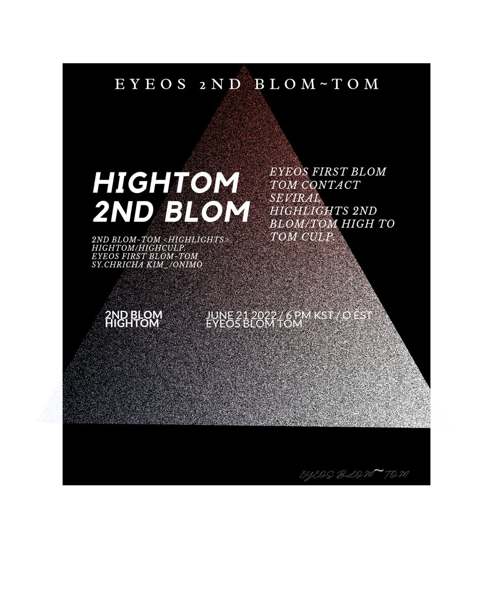 official_eyeos's tweet photo. EYEOS BLOM~TOM

<HIGHTOM>

2ND BLOM~TOM/HIGHLIGHTS

*어퍼 컬프* 

#EYEOS #EYS #아이즈 #아이즈 #BLOMTOM #HIGHTOM https://t.co/frwPCcIUGX