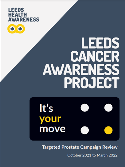 UNIhq's tweet photo. Our Leeds Cancer Awareness Project completed a targeted campaign Oct 21-Mar 22. The aim was to increase prostate cancer awareness within black men in Harehills &amp; Chapeltown. To read the full report, visit https://t.co/krbpB3oWLC
This work was shortlisted for a social value award. https://t.co/sIdsc6MGOY