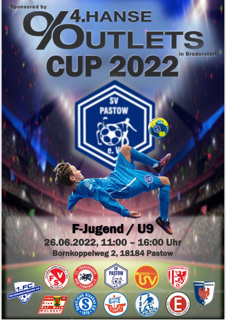 Heute ein kleiner Hinweis auf unsere Aktivitäten im Bereich der jungen Spielerinnen und Spieler. Unsere F Junioren starten kurz vor ihren Ferien nochmals durch und spielen den Hanse Outlettcenter Cup 2022. Na dann viel Spaß und genießt das schöne Wetter dabei.