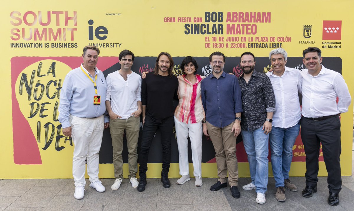 Aún no podemos superar lo que ha sido #LaNocheDeLasIdeasMadrid y  todo lo que hemos celebrado allí, con la música de <a href="/AbrahamMateo/">Abraham Mateo</a> y <a href="/bobsinclar/">Bob Sinclar</a>. Pero nada de esto habría sido posible sin <a href="/south_summit/">South Summit</a>, <a href="/IEuniversity/">IE University</a>, <a href="/ComunidadMadrid/">Comunidad de Madrid</a> y <a href="/MADRID/">Ayuntamiento Madrid</a>. ¡Nos vemos pronto! 💡