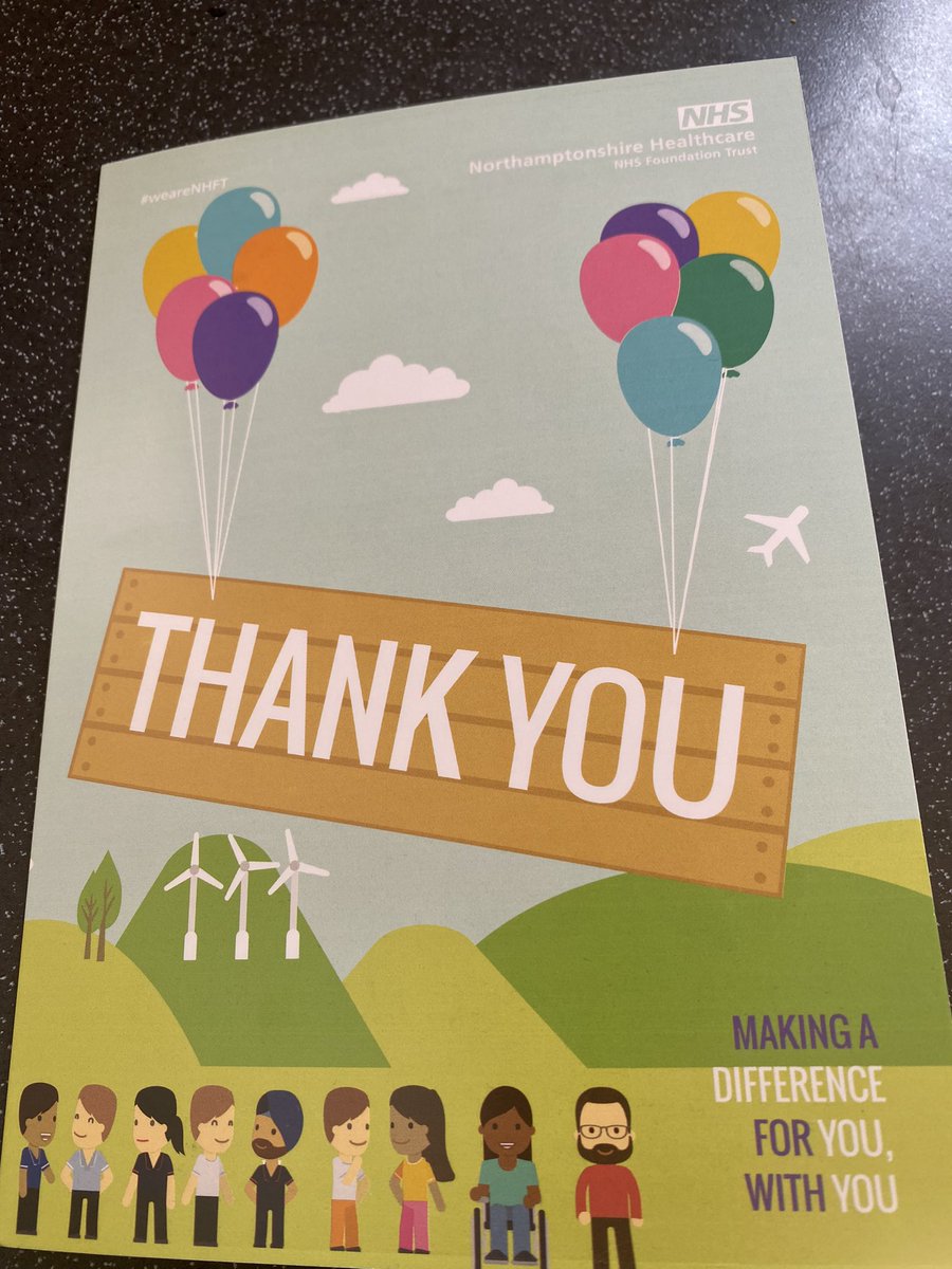 Good morning colleagues. Not a great week, but receiving this card today has made me feel valued, appreciated and part of #weareNHFT family. <a href="/NHFTNHS/">Northants Healthcare</a> is really a great place to work. I just can’t stop smiling. Thank you <a href="/NHFTNHS/">Northants Healthcare</a> Board and colleagues👏❤️🌈