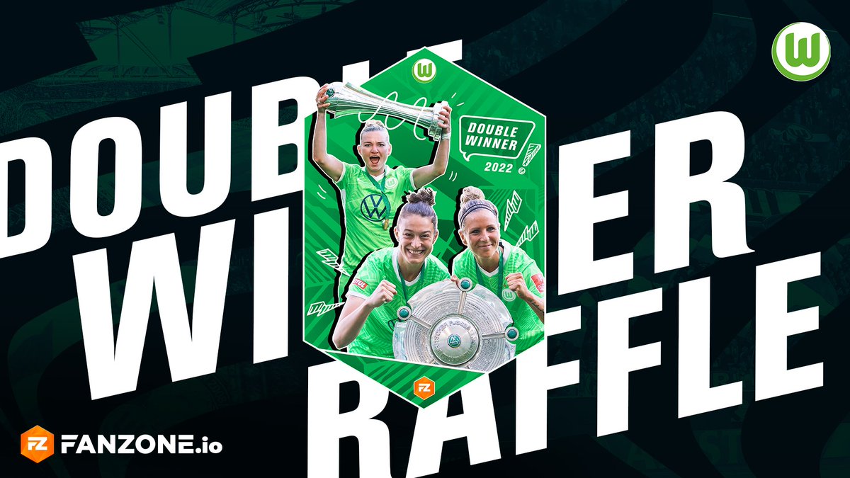 🚨 #win a <a href="/VfL_Frauen/">VfL Wolfsburg Frauen</a> NFT worth 50€ 

On 21/6 we are dropping the 1 of 50 "Double-Winner" NFT and we are giving 5 of you the chance to win 1. 

To enter:

🔸Like &amp; RT this tweet
🔸Follow <a href="/fanzone_io/">FANZONE</a>, @fanzone_media &amp; @vfl_frauen

Good luck! 🤩

Raffle ends on 20/6/22 11:59pm CET