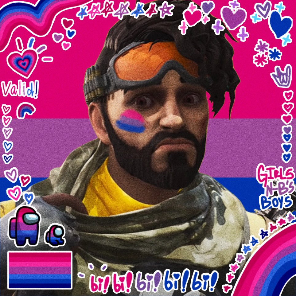 astrobyule's tweet image. 🏳️‍🌈a lil thread of apex pride icons i made bc i was bored 🏳️‍🌈
some are canon, some are my personal headcanons, feel free to use (and i'm open to specific requests)