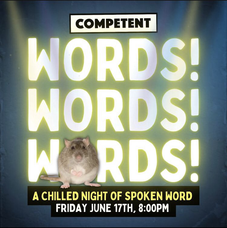 Words! Words! Words!…” A chilled evening of poetry! Tonight from 8pm!