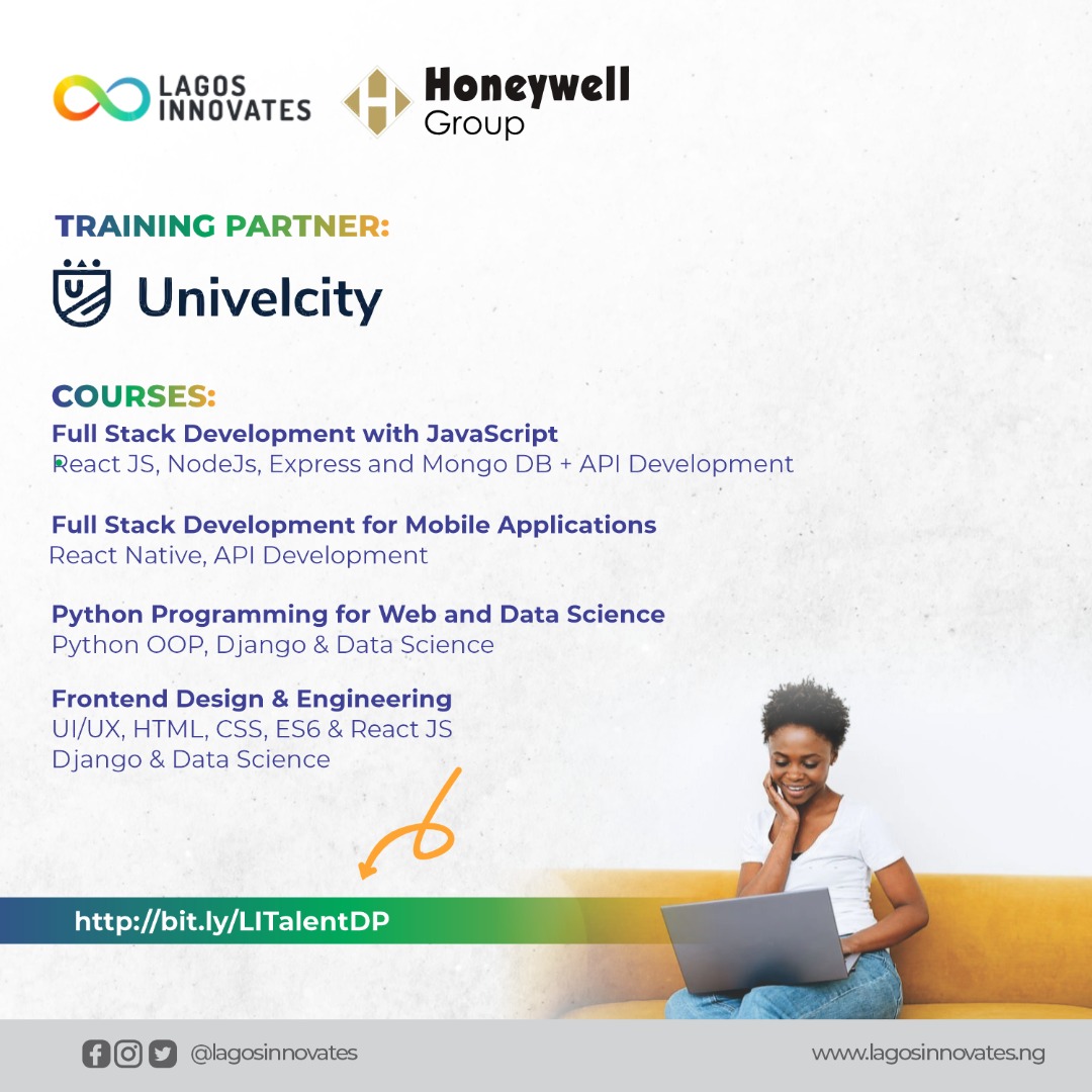 LSETF's tweet photo. You've been talking about becoming a tech bro/sis this year, and now you have the chance to do so, with some help from the Lagos Innovates Talent Development Programme!
Visit https://t.co/NIYNGNYNKI to apply now!
#LSETF #LagosInnovates #Tech #LSETFxHGL #Univelcity https://t.co/Q3NslLpbs3