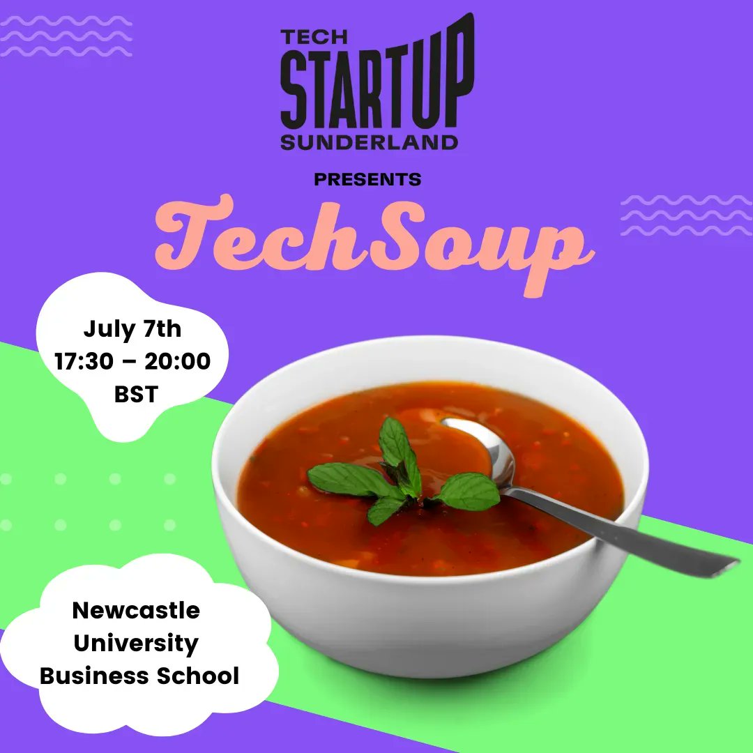 TechStartupSR's tweet photo. Do you want to hear the latest tech for good ideas in the North East &amp; help them on their startup journey? Or perhaps you have a bright idea &amp; would like to win a cash prize? Then register today for TechSoup!

https://t.co/QyTG4PCcj6

#TechSoup #TechStartupSR https://t.co/2PJWO5S6Nm