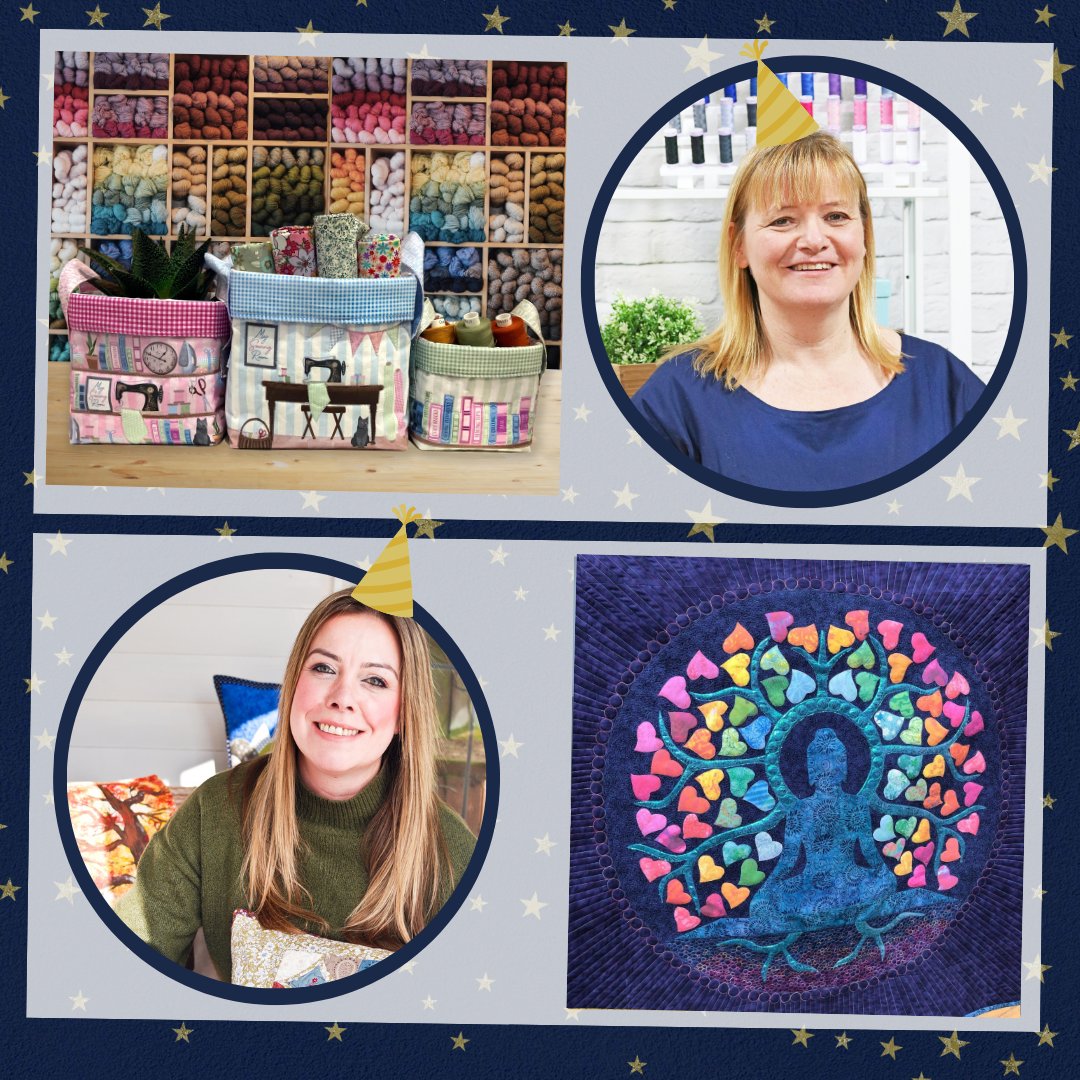 SewingStreetTV's tweet photo. Tomorrow we are celebrating John Scott’s birthday on Sewing Street. Joining the celebrations are Rebecca Reid from Amber Makes to demonstrate A Trio of Storage Boxes and Delphine Brooks with the Buddha Hanging. 🥳
📺 Join us Saturday 18th June from 8am: https://t.co/fLezVXDgpB https://t.co/qd3qH9jZj6