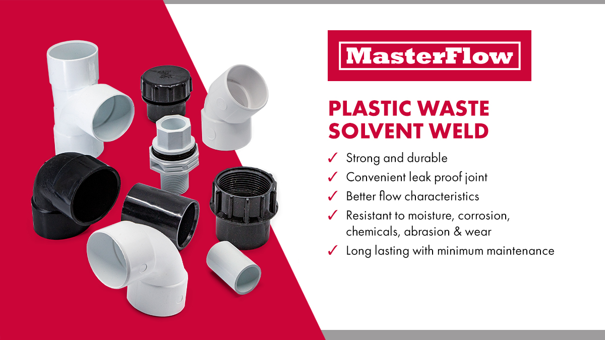 MasterFlow_UK's tweet photo. Waste pipe #fittings are usually either push fit or #solventweld and while both will do the job, solvent weld fittings are typically more durable and long lasting https://t.co/5HWcSxIN0v https://t.co/mCgzLsnDYm