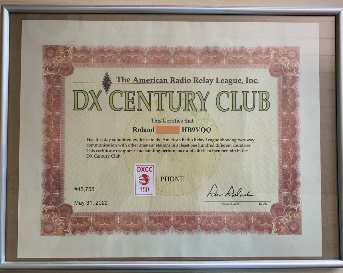 HB9VQQ's tweet photo. 150 #DXCC Phone confirmed - long way to go #hamardio #hamr https://t.co/DzULCeah5q
