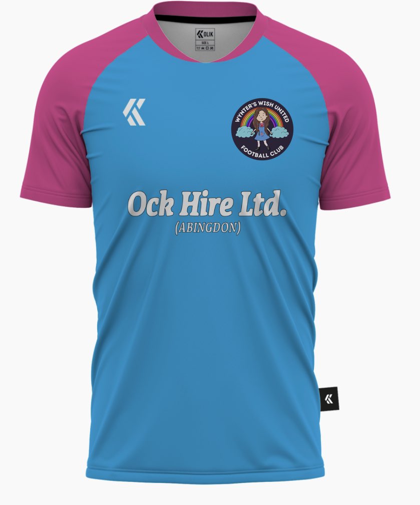 WyntersWishFC's tweet photo. Our new team shirts have been ordered with thanks to our 2022/2023 shirt sponsor Ock Hire LTD (Abingdon)

#unitedbyloss
 #babyloss 
#childbereavement
#pregnancyloss 
#didcot
#abingdon
#wynterswishfc 
#charityfootball https://t.co/3BKfqo720Y