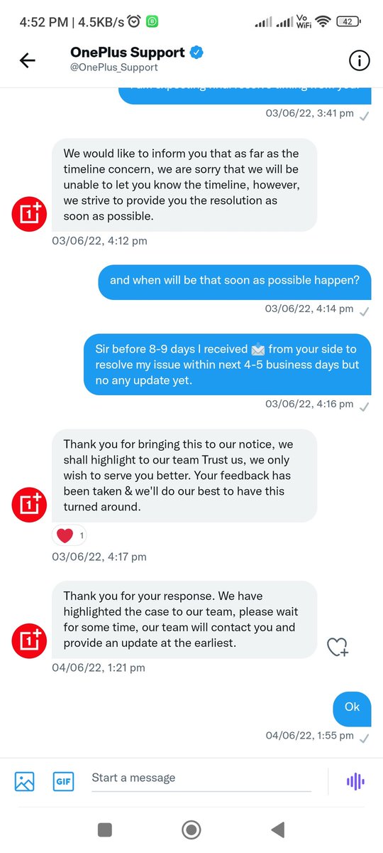 surajnipane735's tweet image. @OnePlus_IN Now the limit is over, I am tolerating for a long time, till now no reply has come from your side, and every time you are saying the same thing to wait. 
I feel bad when brands like you serving such a disgusting services.
#banOnePlus
#FraudOnePlus 
@OnePlus_Support