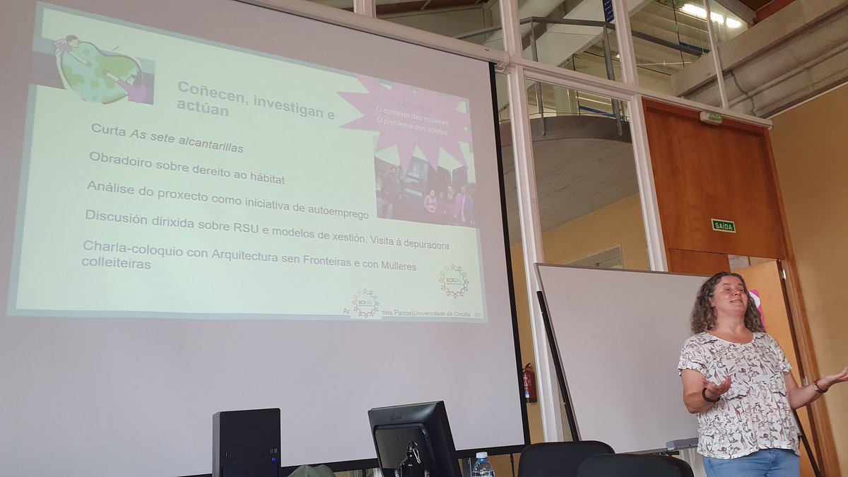 SandraBoni4's tweet photo. Un gusto estar en #Ferrol hablando de cómo promover la #ECG en la #universidad #aprendizajeservicio @AprendizAccion Importante el trabajo que realiza la @ocvudc para el apoyo de estas iniciativas y el respaldo institucional de la @UDC_gal @infoREEDES https://t.co/8D5Ni1nMDb