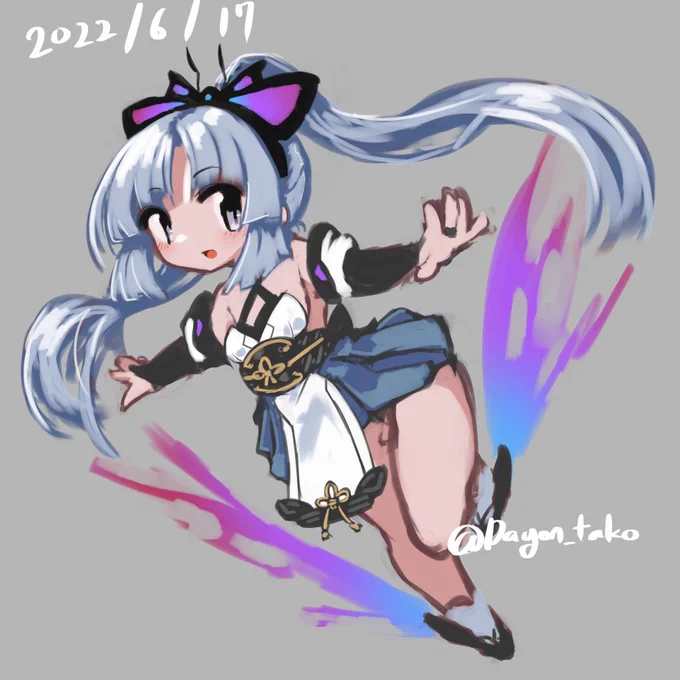 絶対 袖めんどくさくて描かなくなるんだけど、無いと無いでプリンセス的な高級感がない 