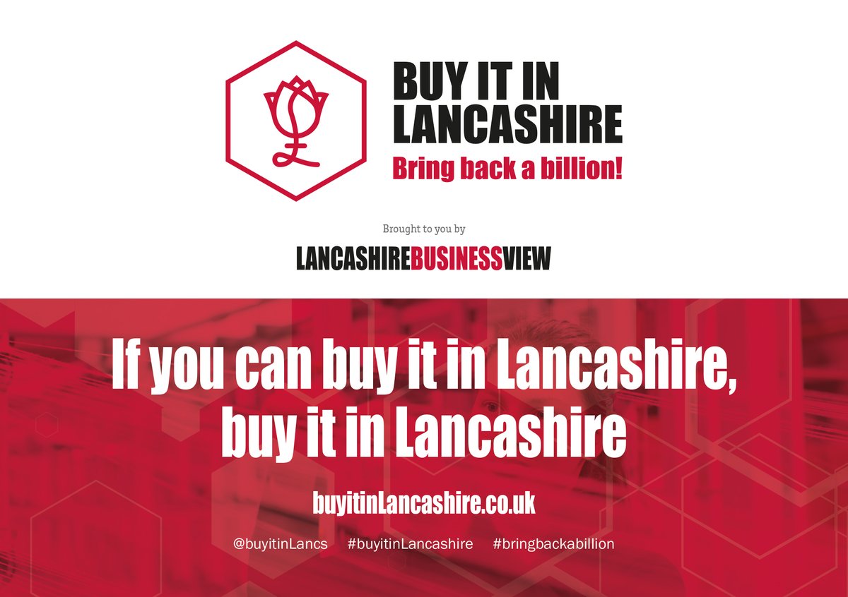 Are you buying your essential business supplies outside of #Lancashire? If all businesses were to purchase just 3% of their spends locally, we could boost Lancashire’s economy by £1 billion! Find out how to get involved at buyitinLancashire.co.uk