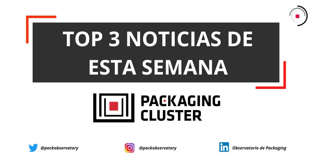 packobservatory's tweet image. 🔴Les presentamos el TOP 3 de las noticias de esta semana:

1. Aprobados los 4 proyectos de Packaging Cluster en las ayudas del las AEI

2. Clientes de e-commerce, ¿pagar más por minimizar el impacto de sus compras?

3. El packaging sostenible e inclusivo, claves para los ODS