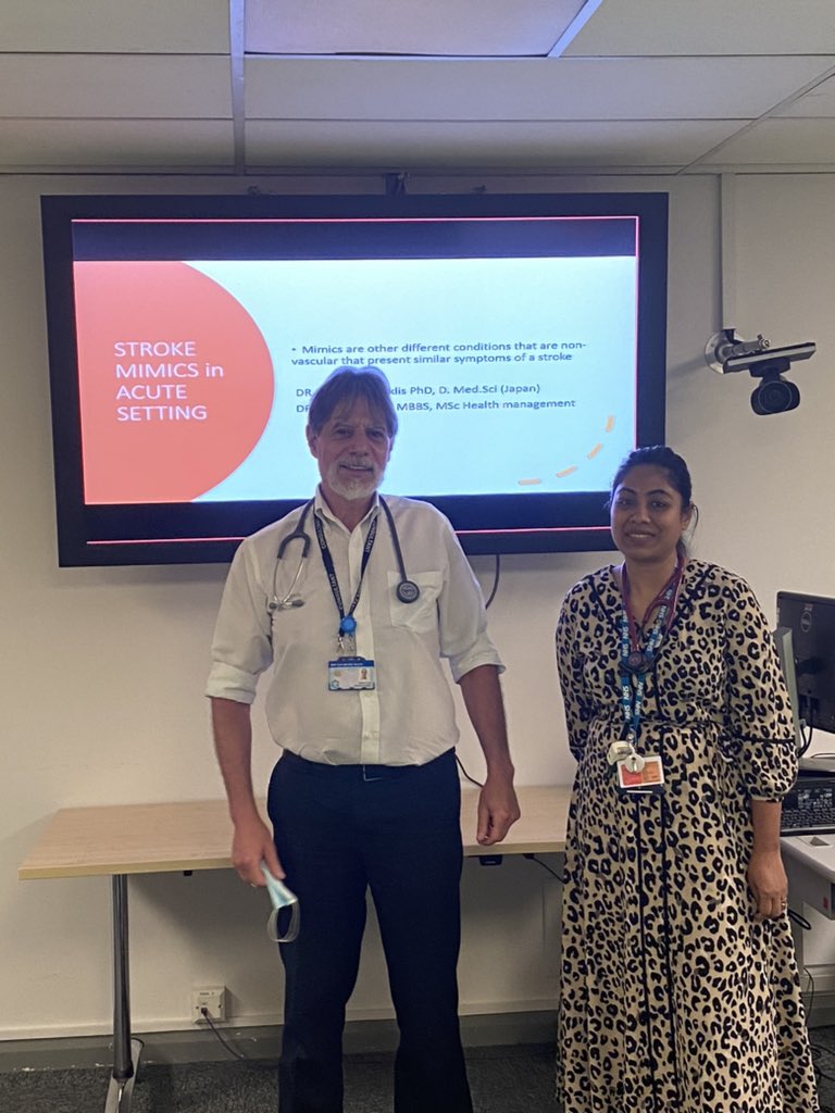 Caitylou7's tweet photo. #Teamstroke
Supporting our wonderful Stroke doctors who are presenting in grand rounds about Stroke Mimics
@taniasultana_ @harper_bright @MSEHospitals @JustineWren2 @kellyMcgovern21 @Mel_Chambers76
#strokemimics #acutestroke #strokeservices #team https://t.co/toPcMaCaJI