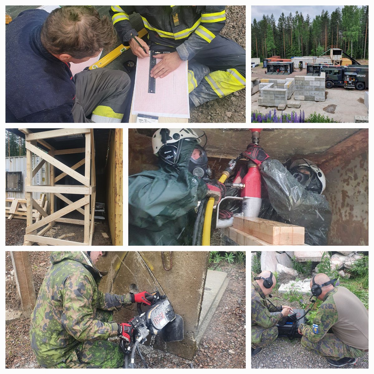 RikuHmlinen1's tweet photo. Rauniopelastuksen peruskurssi päättynyt. Hyvää tekemistä huippu porukalla kaikista puolustushaaroista. Kurssilla mukana 1 henkilö myös pelastuslaitokselta. #Maask #Karpr #Kympe #Viryt #Rauniopelastus #sotilaspalokunta #yhdessä https://t.co/u7uDwA3RLU