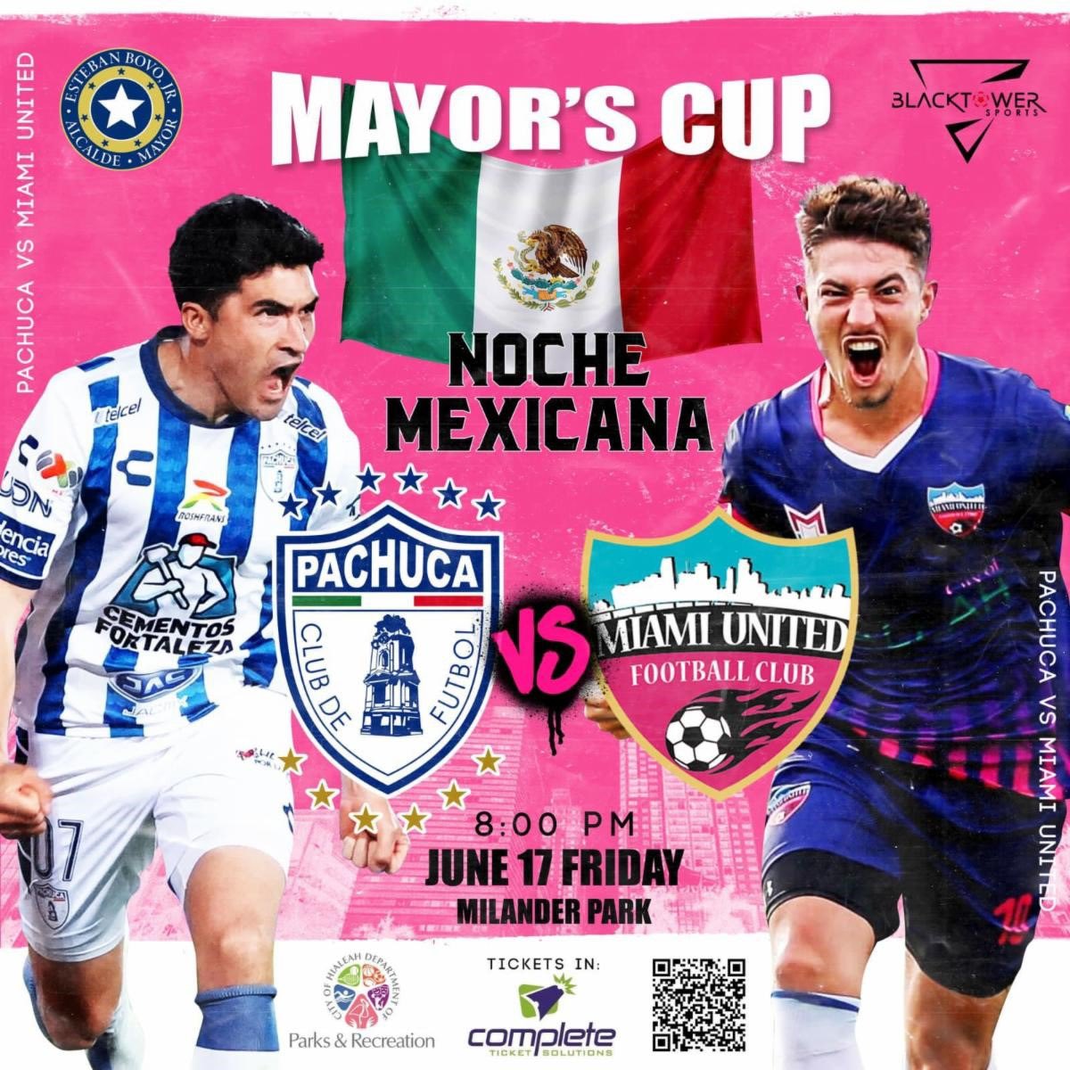 afph_fahj's tweet photo. El Consulado General de Mexico en Miami invita esta noche al partido entre Pachuca y Miami United Football Club a las 8 pm, de manera presencial en el Instituto Cultural de Mexico en Miami y virtual por las redes sociales del @IME_SRE https://t.co/LeTTNaaJRf