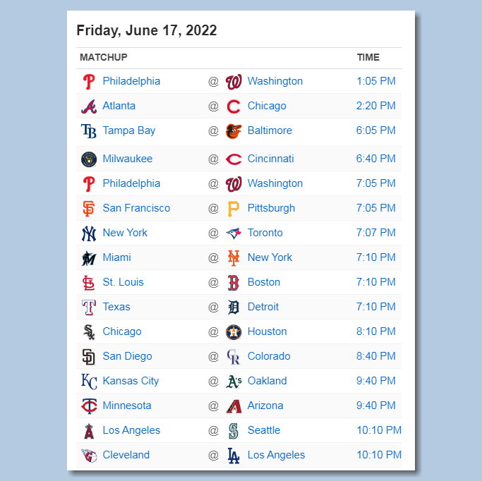Baseball by BSmile on Twitter: "RT @BSmile: Here's the #MLB schedule Baseball by BSmile on Twitter: "RT @BSmile: Here's the #MLB schedule