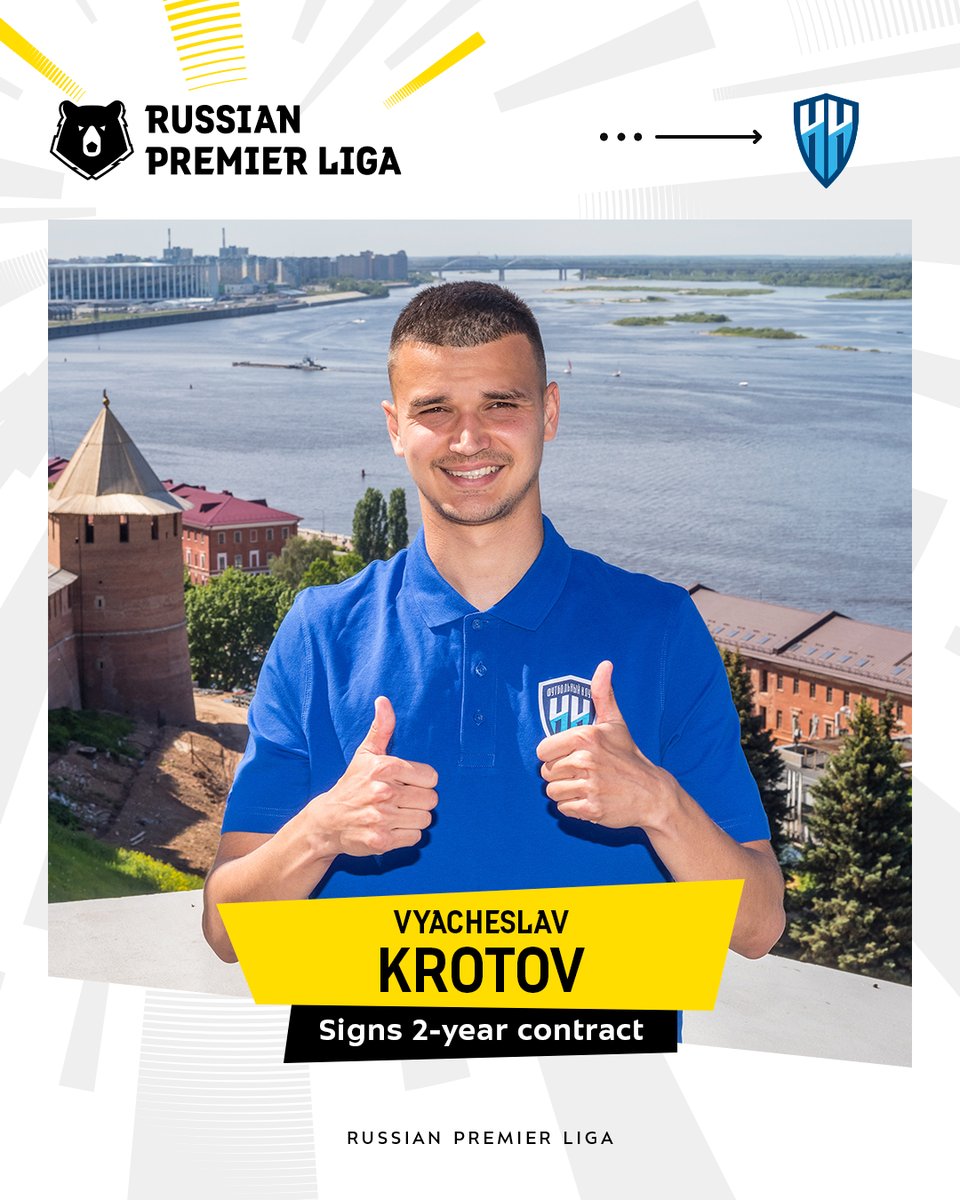 premierliga_en's tweet photo. Vyacheslav Krotov joined Pari Nizhny Novgorod 🔵

His last club was FC Ufa

#RPL #RPLTransfer https://t.co/NE6LjbOPcd