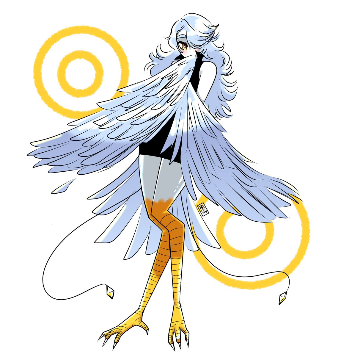 「rkgk of my harpy OC Gwen 」|🌦 Fluorのイラスト