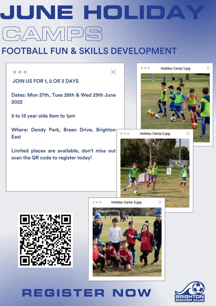 Limited places are left! Don’t delay book today! 
#brightonsc
#manyteamsoneclub