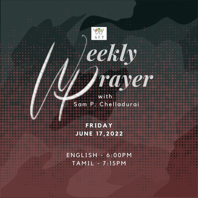 sampchelladurai's tweet photo. We invite you to join our weekly prayer service in our church campus! Pastor Sam will be leading us in prayer and continuing to teach on how to use the Word of God to pray. You can also join us online at https://t.co/MadyK7GOIc
#revsam #aftchurch https://t.co/vNmpKKxEzz