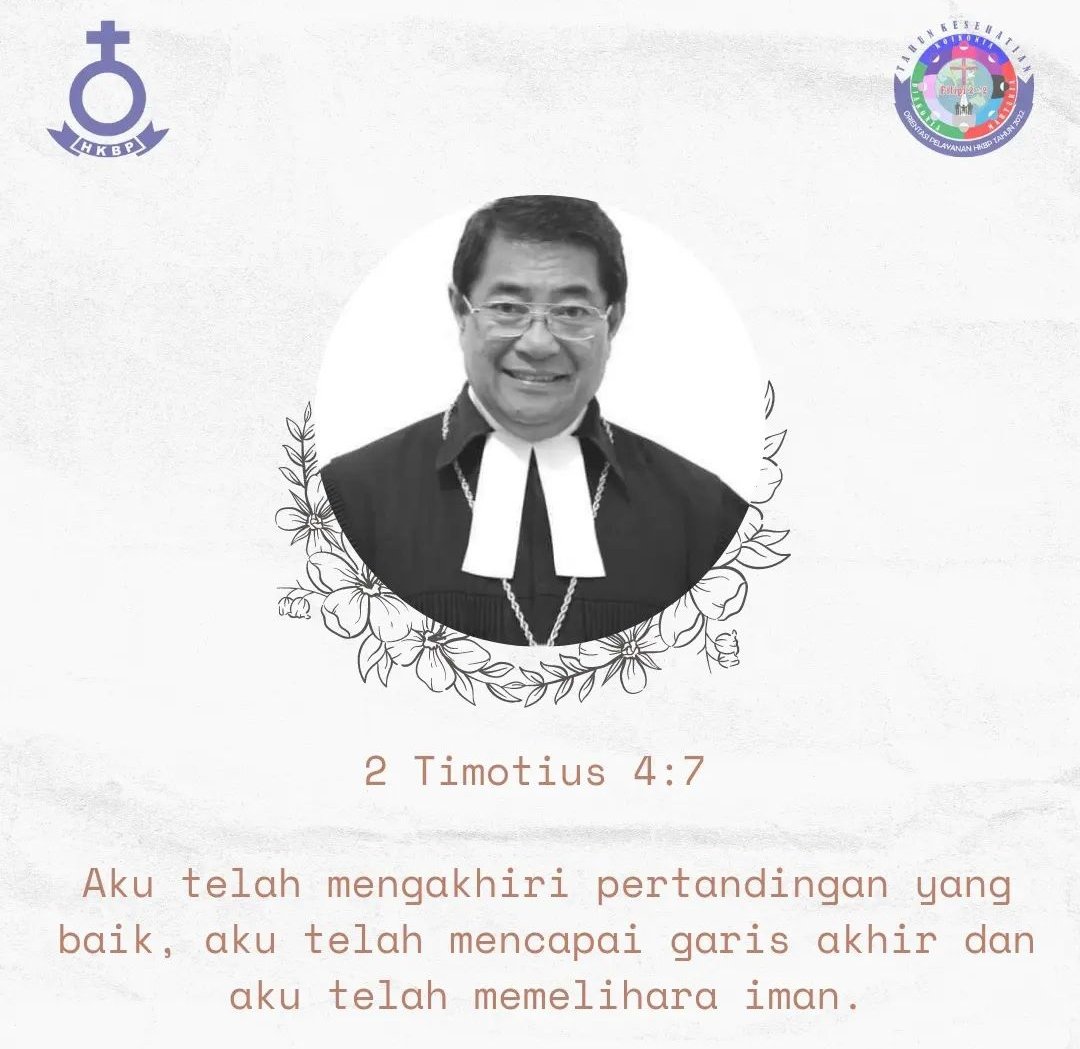 kantorpusathkbp's tweet photo. Tuhan menguatkan keluarga besar (+) Pdt. Dr. Willem TP Simarmata (Ephorus Emeretus HKBP Periode 2012-2016) https://t.co/KJ9HBiM65T