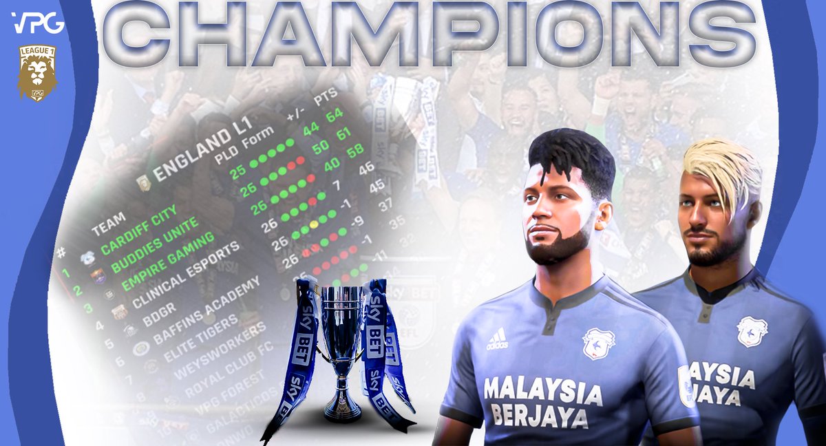 Cardiff City Esports (@cardiffcityes) on Twitter photo And Breathe. The lads have done it CHAMPIONS Of England!! Lads have been amazing this season from the first game to the last they have dug deep and been rewarded with a title. Mid table finish in EU not what we wanted but we will be back next season. 💙🤍
<a href="/OfficialVPG/">Virtual Pro Gaming</a> <a href="/VPGUK/">VPG United Kingdom</a> And Breathe. The lads have done it CHAMPIONS Of England!! Lads have been amazing this season from the first game to the last they have dug deep and been rewarded with a title. Mid table finish in EU not what we wanted but we will be back next season. 💙🤍
<a href="/OfficialVPG/">Virtual Pro Gaming</a> <a href="/VPGUK/">VPG United Kingdom</a>