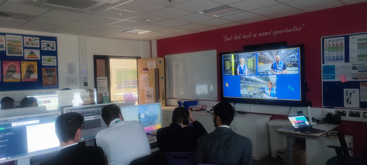 LDE_Alan's tweet image. Thank you to Raychel, Adam and Paul from Amazon fulfillment centre for the insight into the computing and robotic solutions and pathways as a Amazon future engineer @LDEUTC @AmazonUK