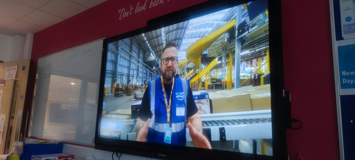 LDE_Alan's tweet image. Thank you to Raychel, Adam and Paul from Amazon fulfillment centre for the insight into the computing and robotic solutions and pathways as a Amazon future engineer @LDEUTC @AmazonUK