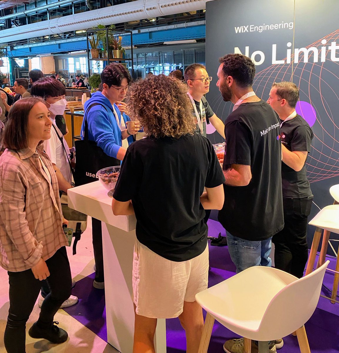 WixEng's tweet photo. We can't be more excited - we're in #Amsterdam 🇳🇱 now and having an amazing time @ #ReactSummit 2022 - come visit our booth! https://t.co/tgayX5MXks