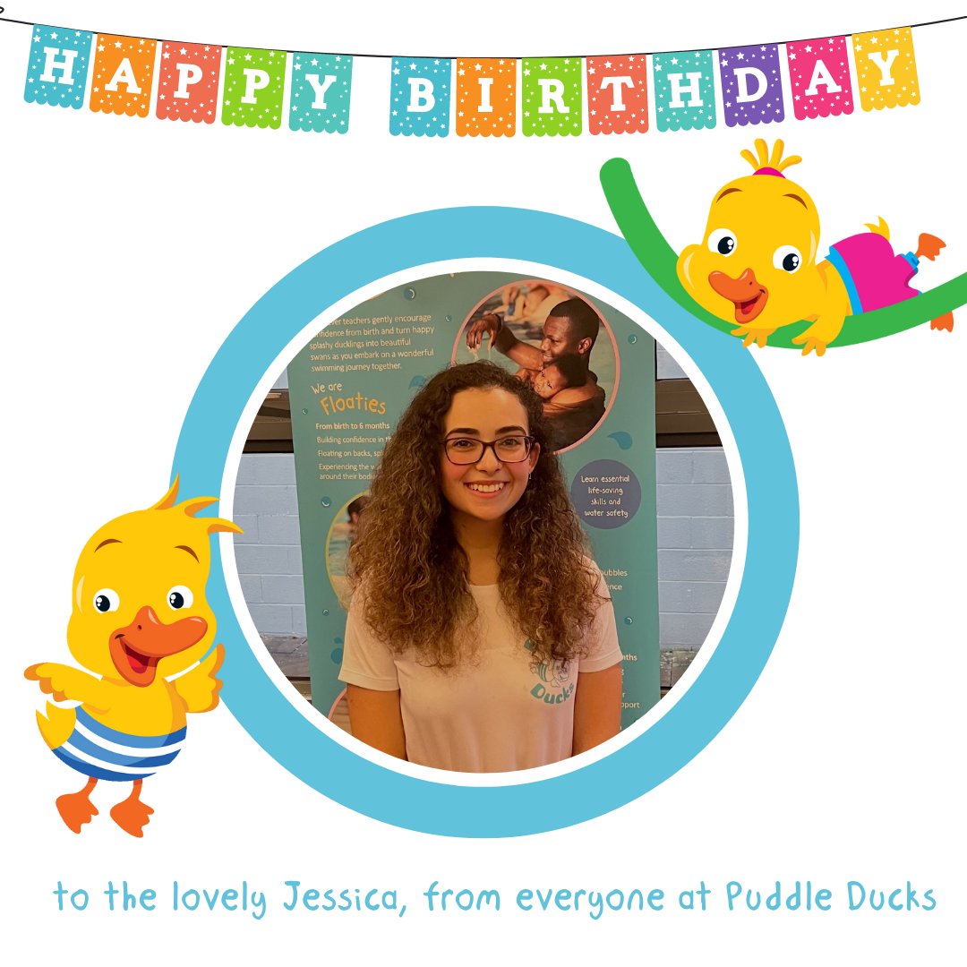 Wishing the lovely Jessica a very Happy Birthday!🎂 We hope you enjoy your special day! Lots of love from the Puddle Ducks team xx