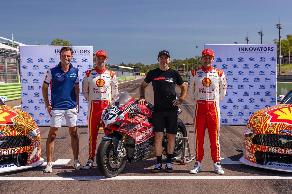 TomArciuli's tweet photo. .@DoricRacing celebrates its 50th anniversary in Darwin. These liveries π₯π₯ #DoricGuy #ASBK #RepcoSC #WD500 https://t.co/ingvZxuqIf