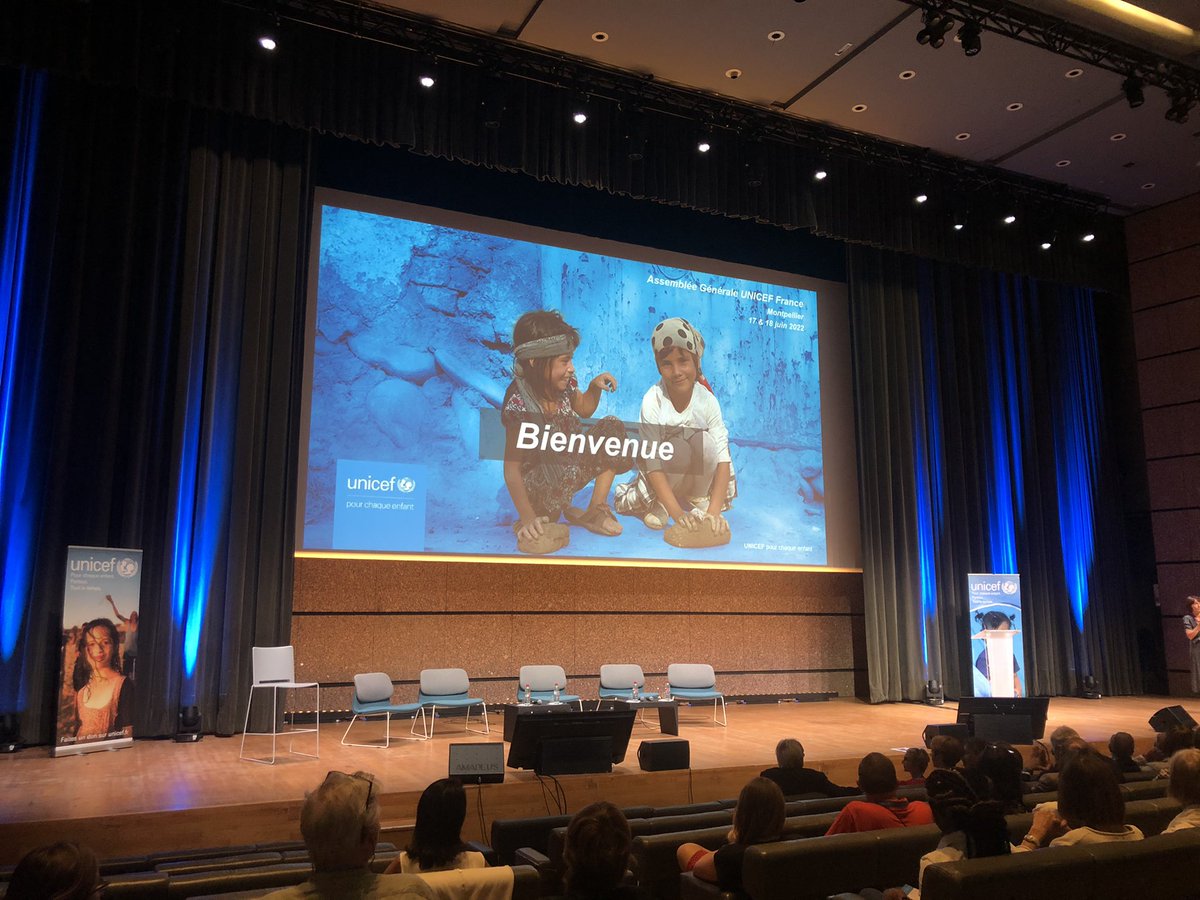 JonathanGozard's tweet photo. L’Assemblée Générale de l’@UNICEF_france débute à @montpellier_ 
@jeanmariedru président, présente son rapport moral en commençant par un point de situation sur la guerre en #Ukraine️ et l’action quotidienne de l’#unicef. Plusieurs milliers de tonnes de matériels déjà livrées https://t.co/qYqp2SnTIv