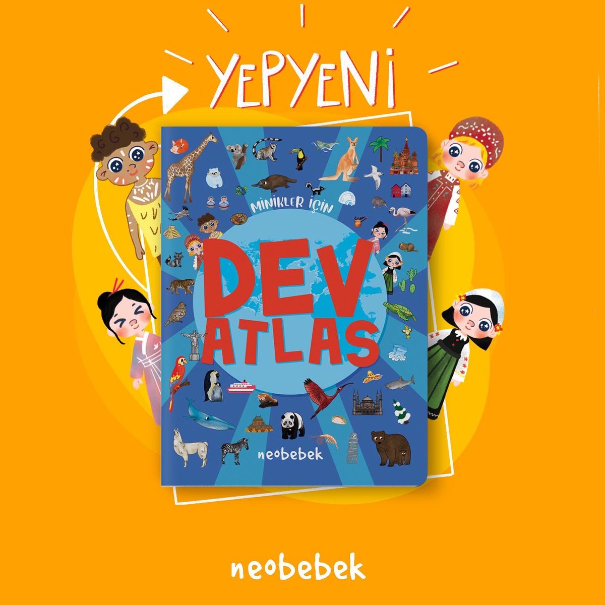 neobebek's tweet photo. Minikler için Dev Atlas ve World Atlas for Toddlers satışta 🎈 Ekim’de Frankfurt’ta, Mart’ta ise Bologna’da da görebileceksiniz 🍀 https://t.co/HCtHG0v52G