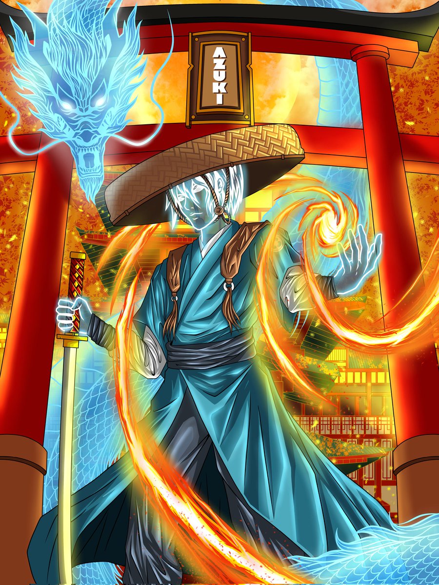 Done! 
My submission for..
🎨Dingaling Azuki Fan Art Contest🎨
<a href="/dingalingts/">dingaling</a> <a href="/AzukiOfficial/">Azuki</a>
I really like Samurai from Japan. Besides that, i also really like the Azuki #9914. And I combined those 2 concepts. 

Hope everyone like it.. Thanks
#DingAzuki #Azuki