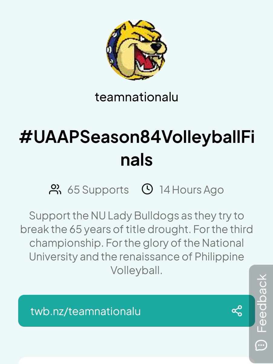 brentlou_'s tweet photo. oh hindi niyo kaya mga momz for the 65 na ang mga garapatas pala! for the twibbon/dp blast na mga momz lezgo!! 🐾💛💙
get twibbonize here: https://t.co/NXTGA9SFWI
#UAAPSeason84 #FeelTheBite #GoForTh3Gold #WeBelieveNU https://t.co/RupUykxis0