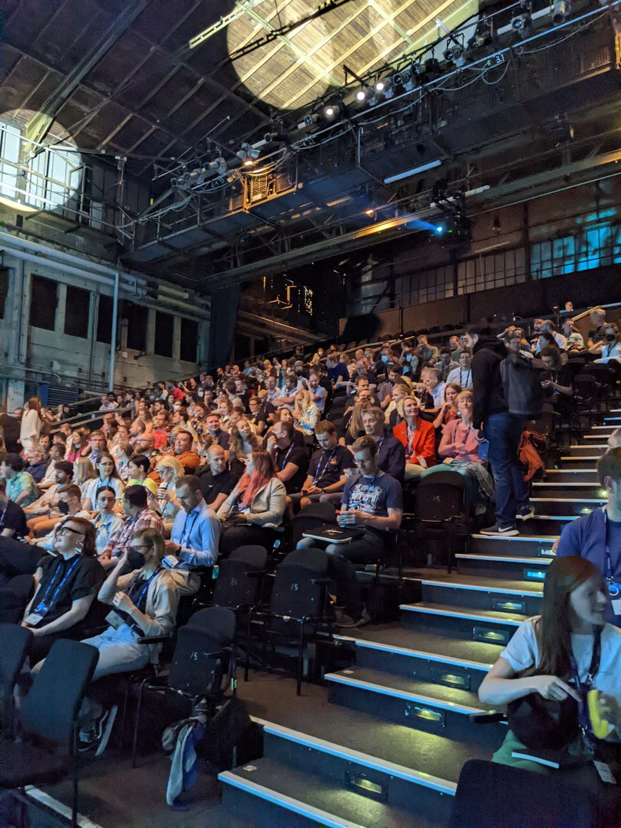 ProductAtHeart_'s tweet photo. Here they are, @ArneKittler and @loomista opening #mtpengage Hamburg 2022 keynote stage! We have a full house and boy does it feel good to be back 🎉💙!! https://t.co/FWtbspWSQA