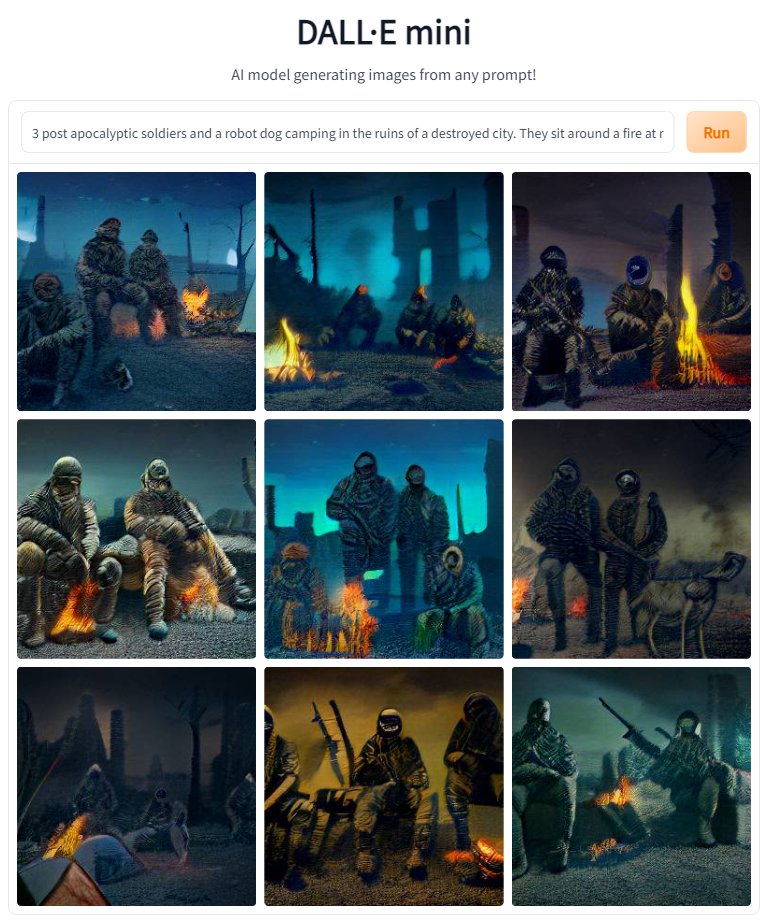 I am out of words for what #dalle can pull up.

Have a look at those post apocalyptic scenes, generated from a simple prompt I wrote. 

Behold the future!

#postapocalyptic #AI #computerart #generatedart #art #ArtificialIntelligence