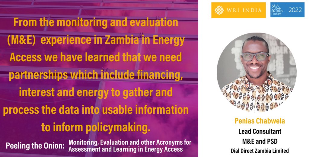 #ACEF2022 | Penias Chabwela, Lead Consultant, M&amp;E and PSD, Dial Direct Zambia Limited