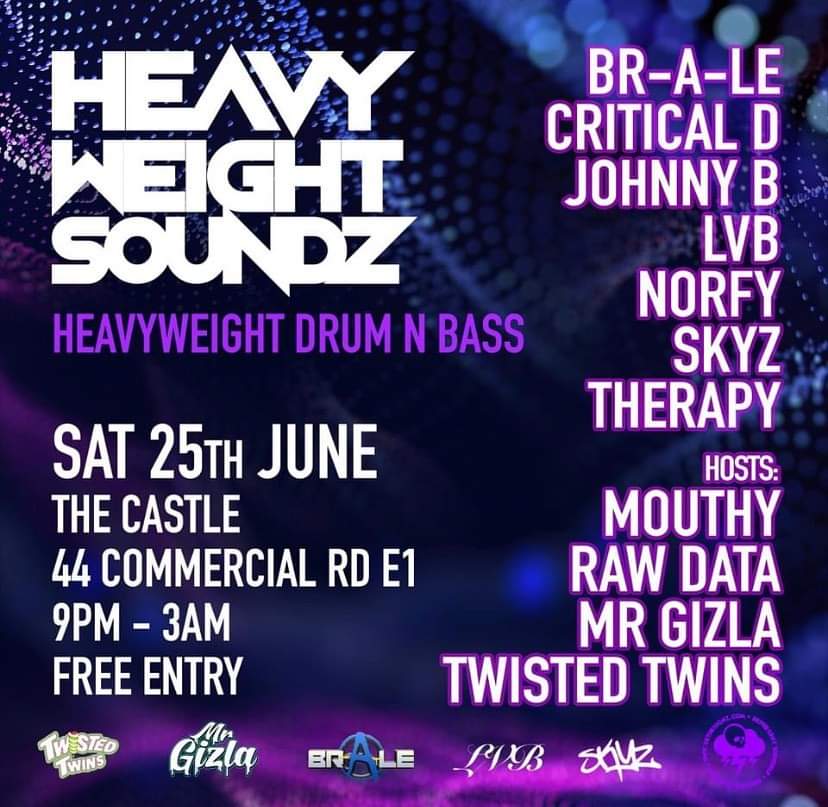 Something a little different next week 💯
Catch me on dark side one 💪🏼🔥

#heavyweightsoundz #thecastle #london #e1 #therapy