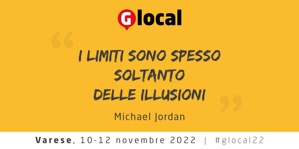A #glocal22 si parla di Limiti.
Hai un'idea per un panel? Scrivici qui: bit.ly/IdeeGlocal222
Ci vediamo a #Varese dal 10 al 12 novembre
#giornalismo