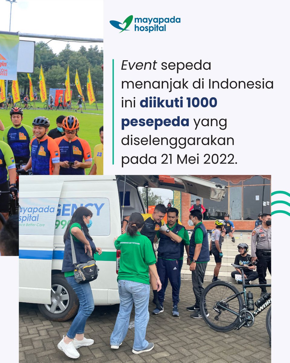 RSMayapada's tweet photo. #Reportase
Mayapada Hospital Surabaya (MHSB) mendukung Bromo KOM Challenge 2022 sebagai partner medis yang diselenggarakan pada Sabtu, 21 Mei 2022.
Yuk, simak reportase lengkap dan galeri fotonya dengan swipe image.
Mayapada Hospital #TemenSehatGue https://t.co/tGZs1itMTT