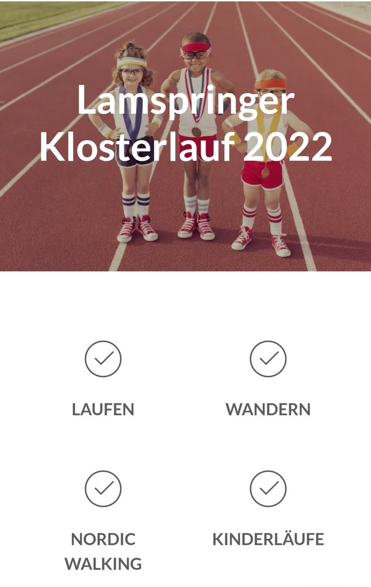 HK_Lamspringe's tweet photo. https://t.co/3IEaqCkSMi
Vorankündigung Lamspringer Klosterlauf 25.09.2022
Alle Info's auf unserer HP!
https://t.co/Aq6ffjmPxv 
#harzklub
#laufen 
#harz
#nordicwalking
#running https://t.co/RSS5hKY1sY