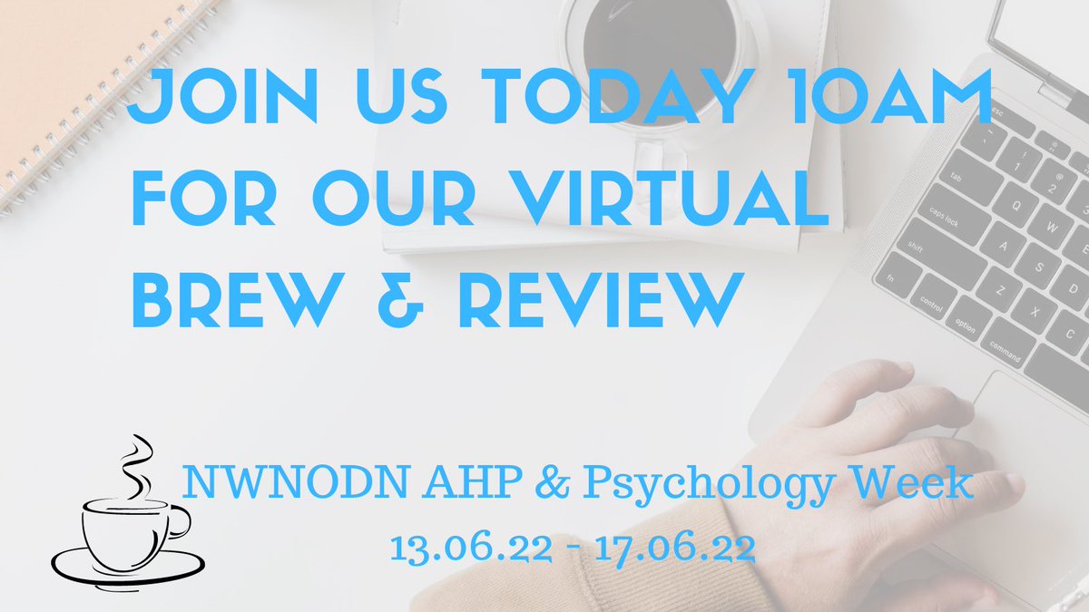 NWNeonatalODN's tweet photo. It’s the last day of #NWNODN #AHPandPsychologyWeek 
Join our #BrewAndReview☕️ at 10am today with @REButterworth @LynetteForsyth1 @jo_marks @PipRanson @SarahTandyOT   #CollaborativeWorking #BuildingASustainableNeonatalTeam #neoTwitter https://t.co/WTPNWNMIES