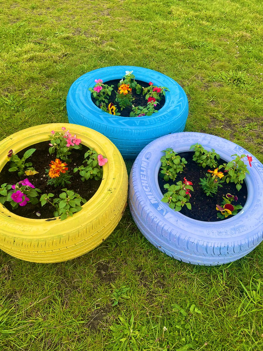 Never in my life did I think I would be posting photos of planters but I’m so proud of how hard our eco-group have worked in the garden with support from Hawthorn Allotments  🪴 All going well so far 🤞