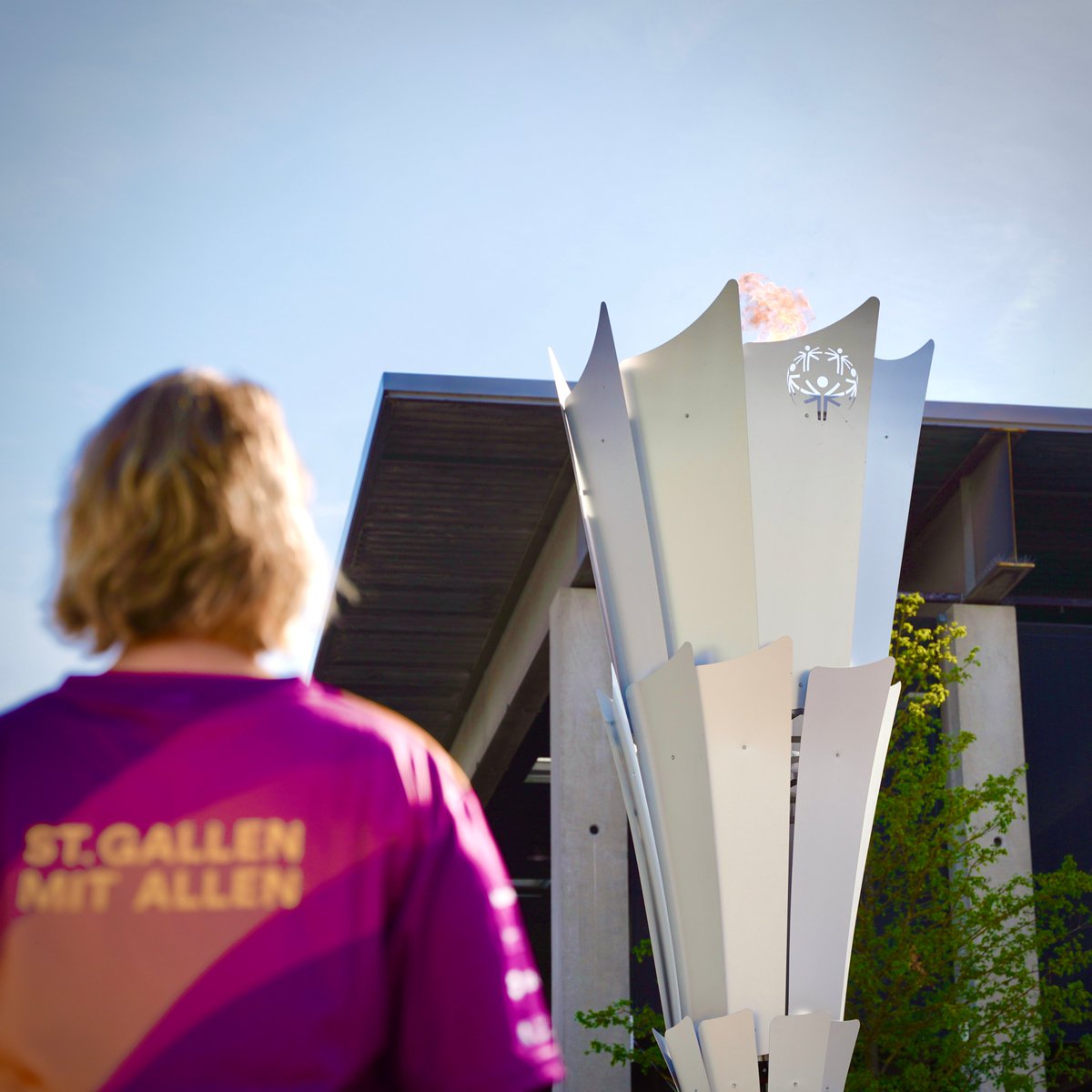 Nach der Eröffnungsfeier der National Games St.Gallen 2022 ist die #flameofhope auf unserem Gelände angekommen. Wir freuen uns auf spannende Wettkämpfe und wünschen allen Beteiligten viel Spass und Freude. #stgallenmitallen #nationalsummergames #specialolympicsswitzerland #sg2022